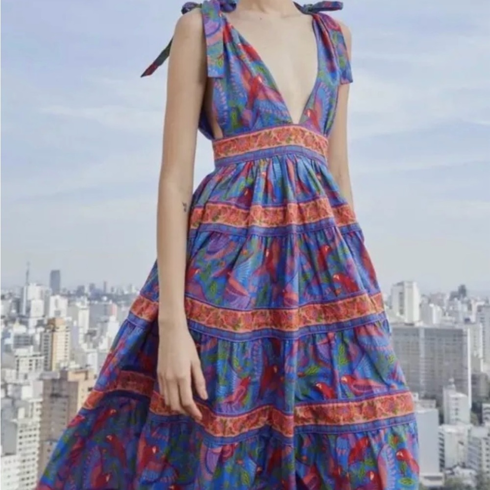 Never Worn House of Harlow Tropical Parrot Dress